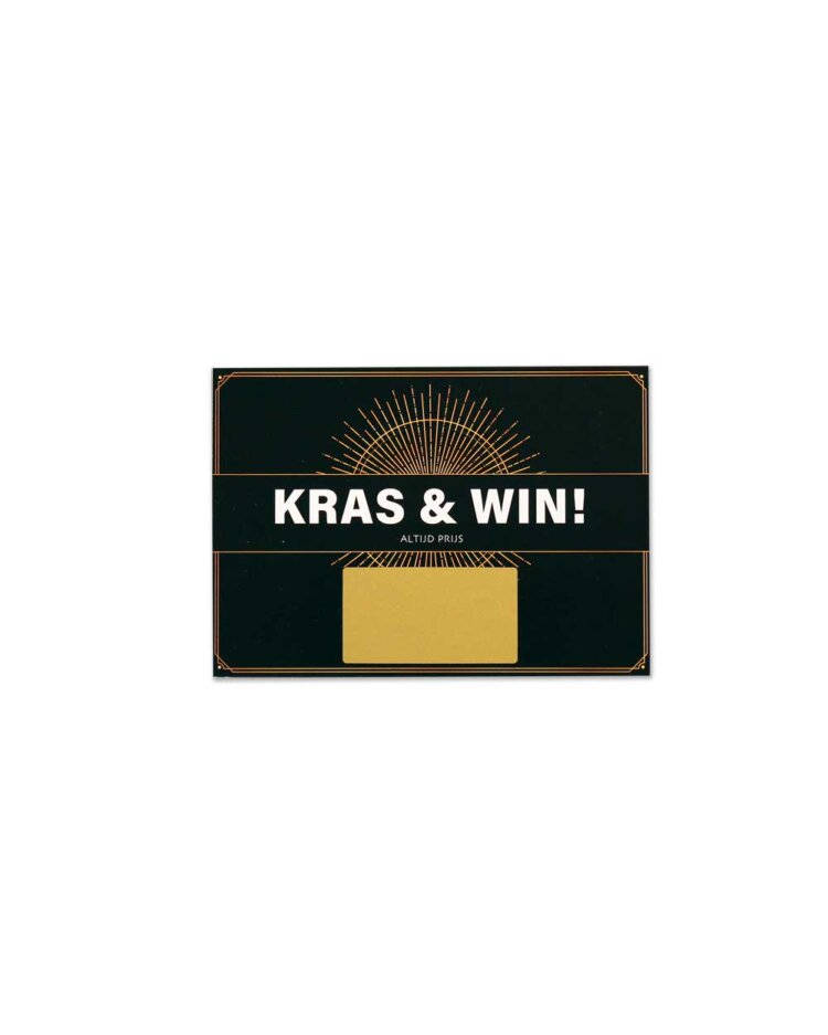 Kraskaarten met gouden kraslaag